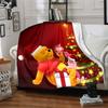 Christmas Winnie Pooh Blanket Soft Throw Blanket For Home Bedroom Bed Sofa Travel Office Solid Christmas Blanket