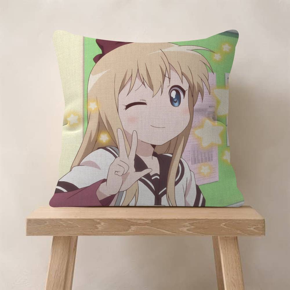 Cute Manga-YuruYuri Pillow Cover Sofa Cushion Cover Home Room Decoration Children Gift