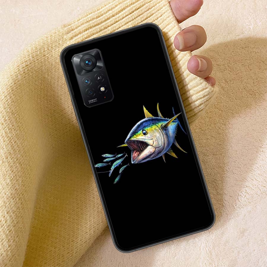 

Ocean Sports Fishing for Tuna Phone Case For Redmi Note 13 14 15 Pro Plus 12 13C 12C 15C 9 10 10C 9T 9C 9A TPU Soft Cover Clear Redmi Note 14 Pro 4G