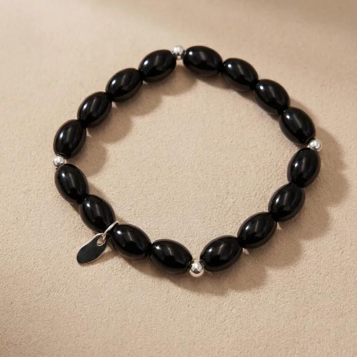 Black Onyx Ball Bracelet