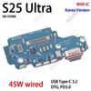 USB Board Dock Charger Connector Port Flex Cable For Samsung Galaxy Korea S25 S24 S23 S22 S21 S20 Plus Ultra G991N S931N Korea