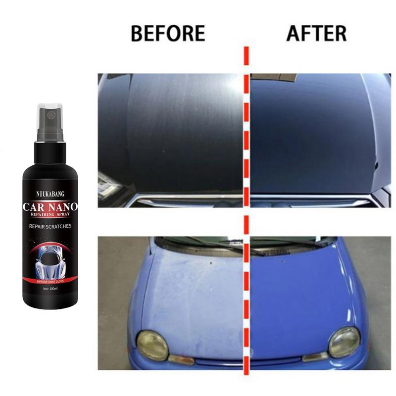 Car Scratch Nano Repairing Coating Spray Polish Wax Super Gloss For Bike Rv Suv Truck Or Boat Body Detailing Paint Care Kit