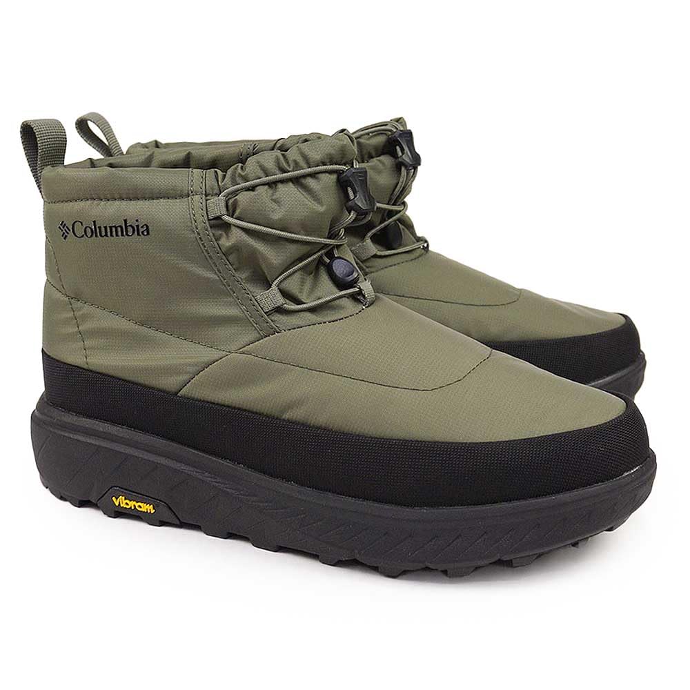 Columbia Yellowtail Shorty Advanced Waterproof Infinity Size Stone Green Omni-Heat Boots, YU2038, 25.0cm,