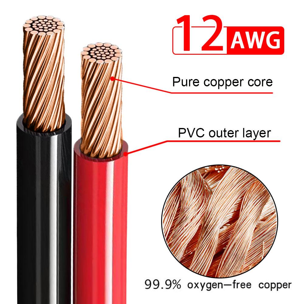 0.6M/3M 12AWG XT60 Adapter To Solar Connector Extension Cable Connection Wire for Battery Charging Solar Generator Power Station
