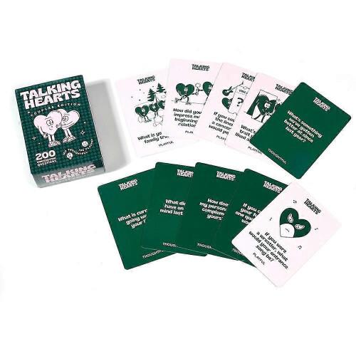 (Talking Hearts) Talking Hearts Conversation Cards Couple Conversation 200 Questions Card Game for Date Nights Adventures