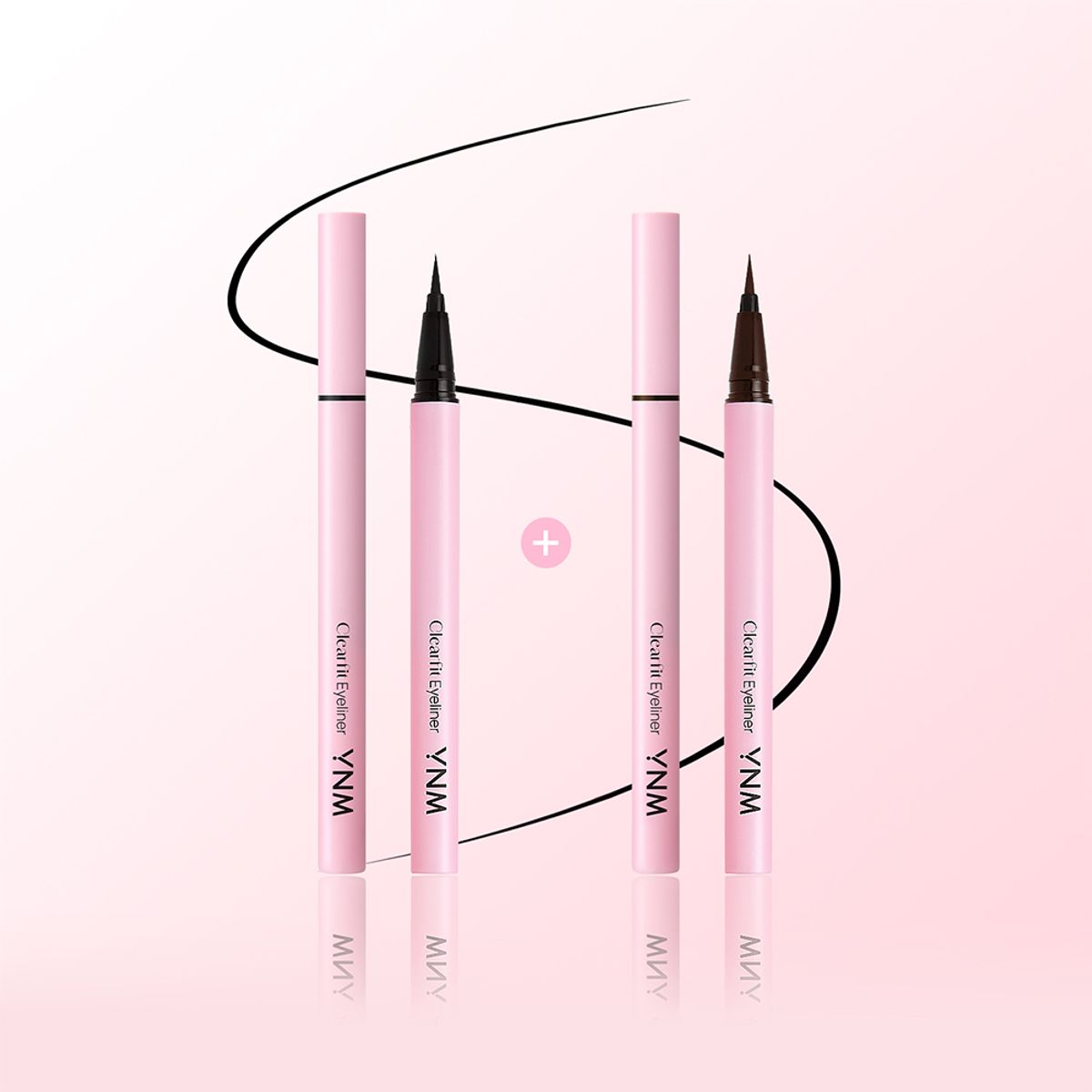 [2 pack] Clear Fit Eyeliner 2 colors 01 Liner Black