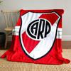 A shield with red diagonal stripes and bold "CARP" letters in the center. for all seasons blanket lunch break throw gift