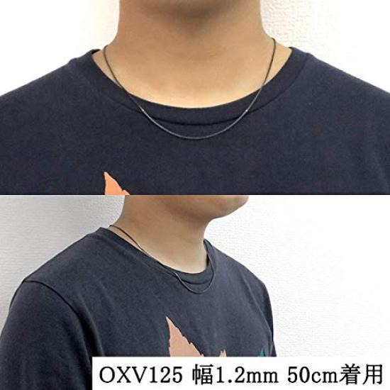 Gin no Smoked Venetian Length Width Silver 925 Necklace Chain Only [Shinjuku Kura] Chain, 40-80cm (55cm), approx. 1.2mm, Thin, Chain, Men's,