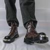 Men's Retro British Style High-Top Martin Boots - Autumn/Winter Thick-Soled Fashionable Large Size Shoes