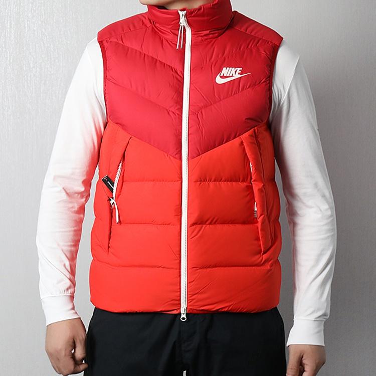 Men's Nike Casual Sports Down Vest Red 928860-687