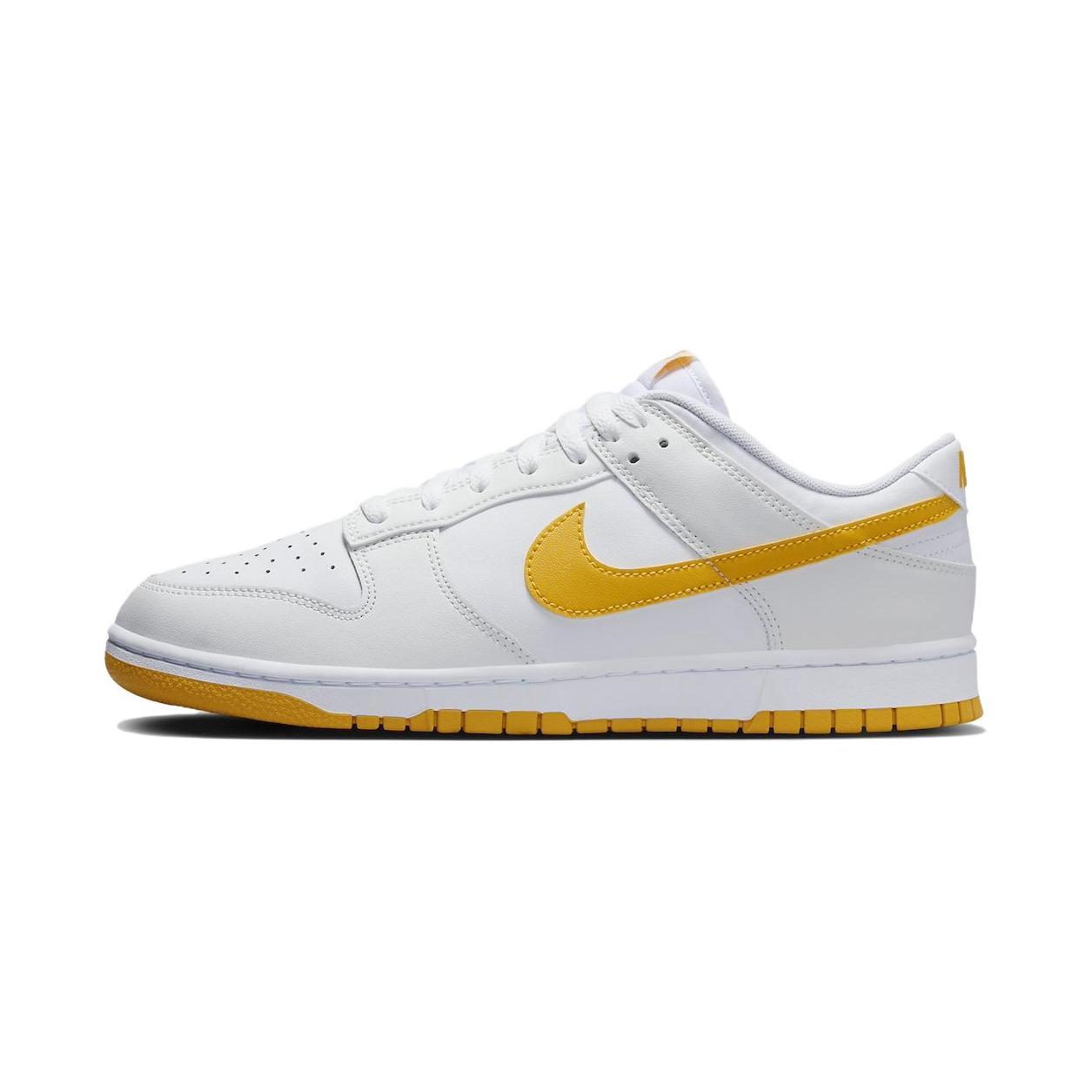 

Nike Dunk Low White University Gold Sneakers Skate Shoes DV0831-110 46