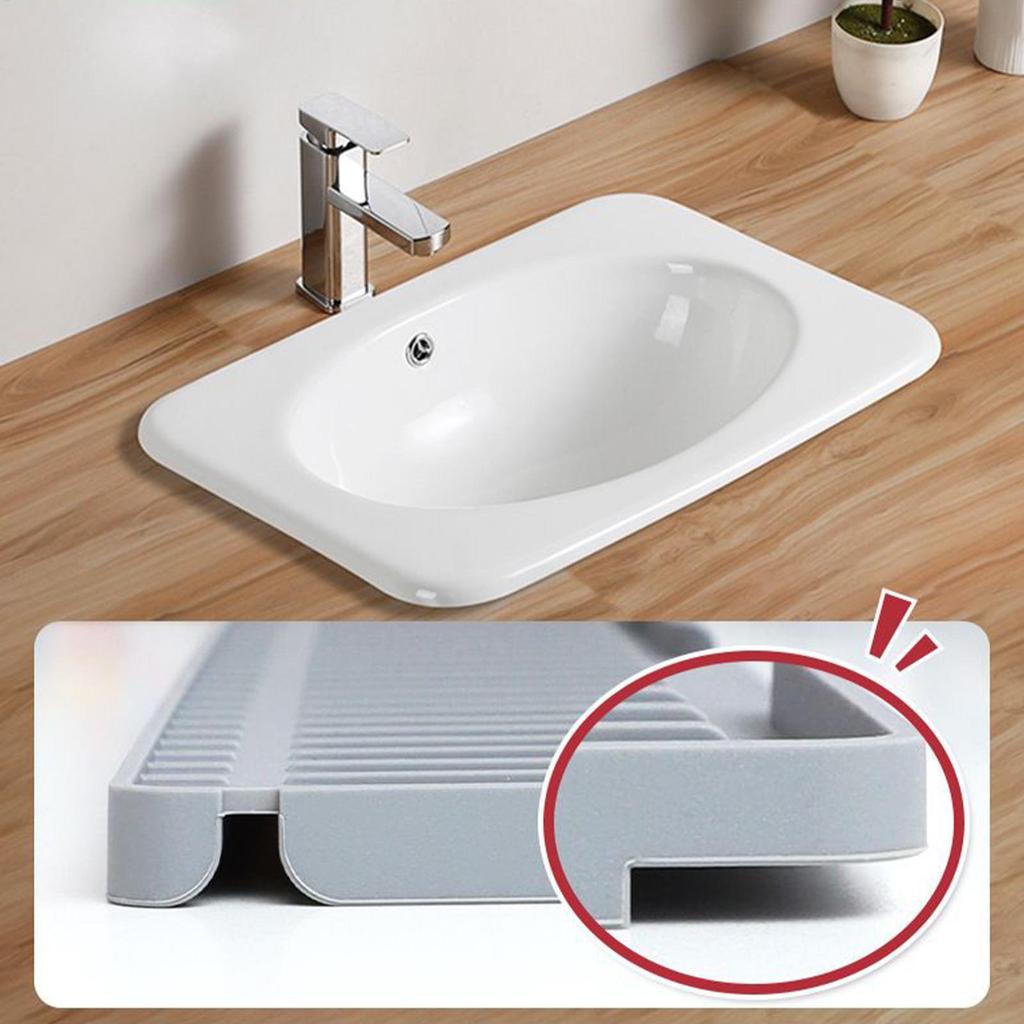Silicone Faucet Drip Mat Fast Drying Sink Splash Guard Waterproof Countertop Protector Pad for Kitchen Bathroom Bar Easy Clean