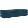 Folding Sofa Bed 180 x 67 x 45 cm Blue