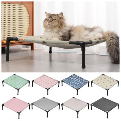 Cama de Camping Cómoda para Mascotas Malla Transpirable Sofá Cama para Gatos Nido Fresco Universal para Mascotas Camping al Aire Libre