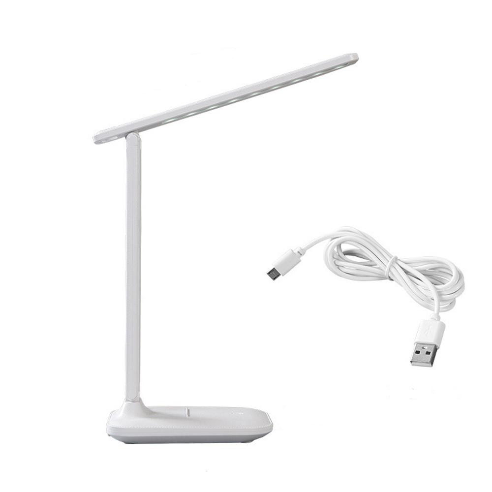 Customized Student Foldable Table Lamp Rechargeable 1200mAh Three Color Temperature Eye Protection Dormitory Desk Lamp