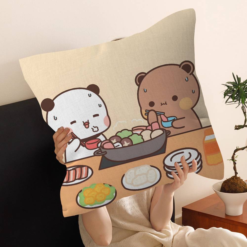 Character Bubu and Dudu Decorative Room Aesthetics Pillow Case Home Decor Bedroom Sofa Bed Couch Pillow Cover X