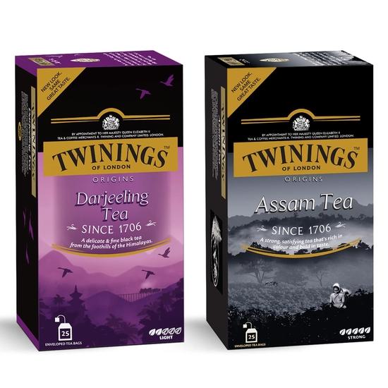 Twinings Black Tea Super Saver Combo (Assam Tea 25S + Darjeeling Tea 25S) - Leaves, 0.2 Kg