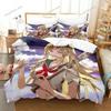 Natsume's Book of Friends Cartoon Poster Sheets Quilt Covers Bedding Dormitory Sheets Bedding Set Soft Warm Bedding Set369