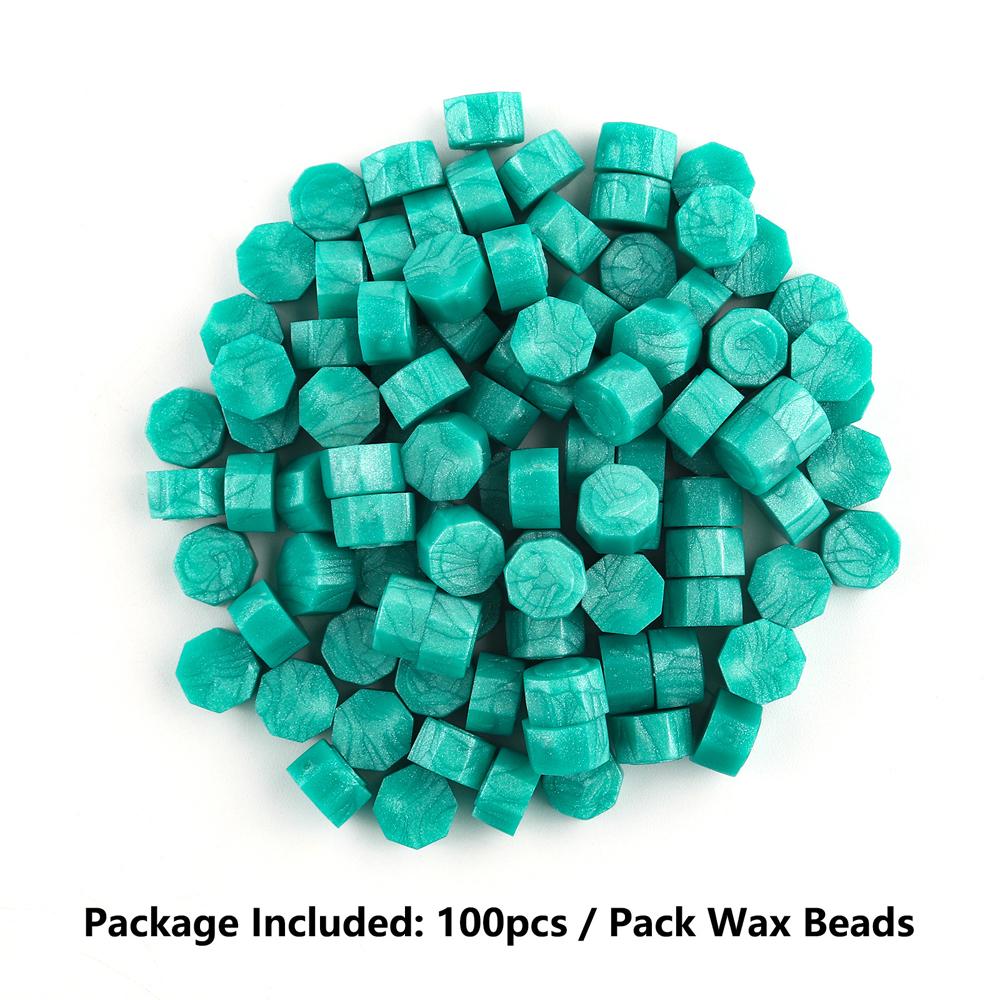 100pcs Wax Seal Beads - 24 Colors Sealing Wax Beads for Making Wax Seals, Decor for Envelope Letter Wedding Invitation