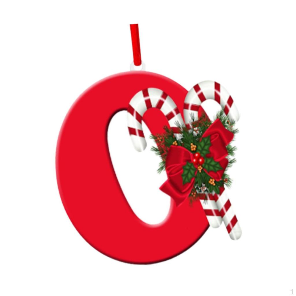 Alphabet-Christbaumschmuck für Feiertagsdekoration und Feiern