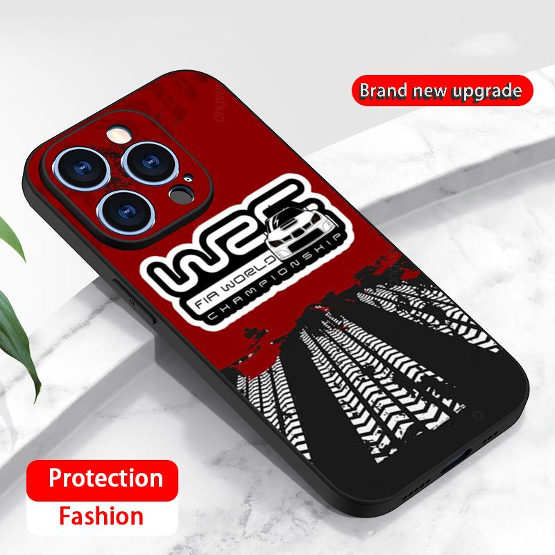 

Логотип WRC Rally Racing модный узор Чехол для телефона Для iPhone 17 16 16e 15 14 13 12 Plus Mini Pro Max Мягкий черный Ударопрочный чехол iPhone 13 Pro