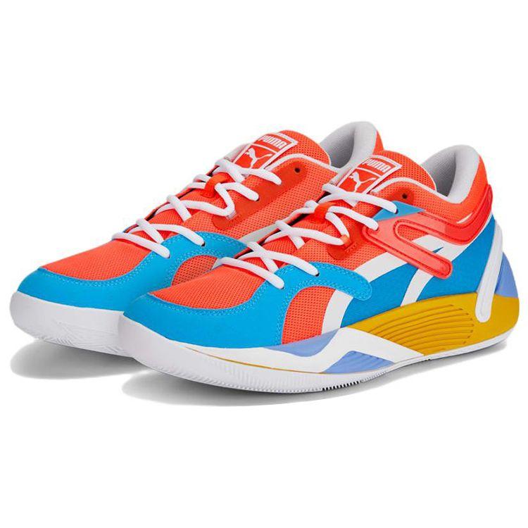 Puma TRC Blaze Court Pop Art Men Sneakers Fiery-Coral Elektro-Purple 377397-01