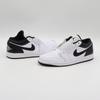 553558-132 Nike Air Jordan 1 Low White Black (Men's)