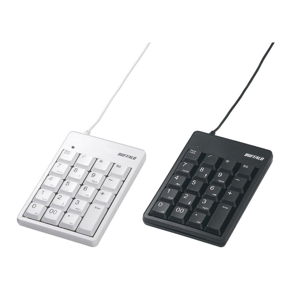 BUFFALO Wired Numeric Keyboard, Standard, Black, BSTK10BK