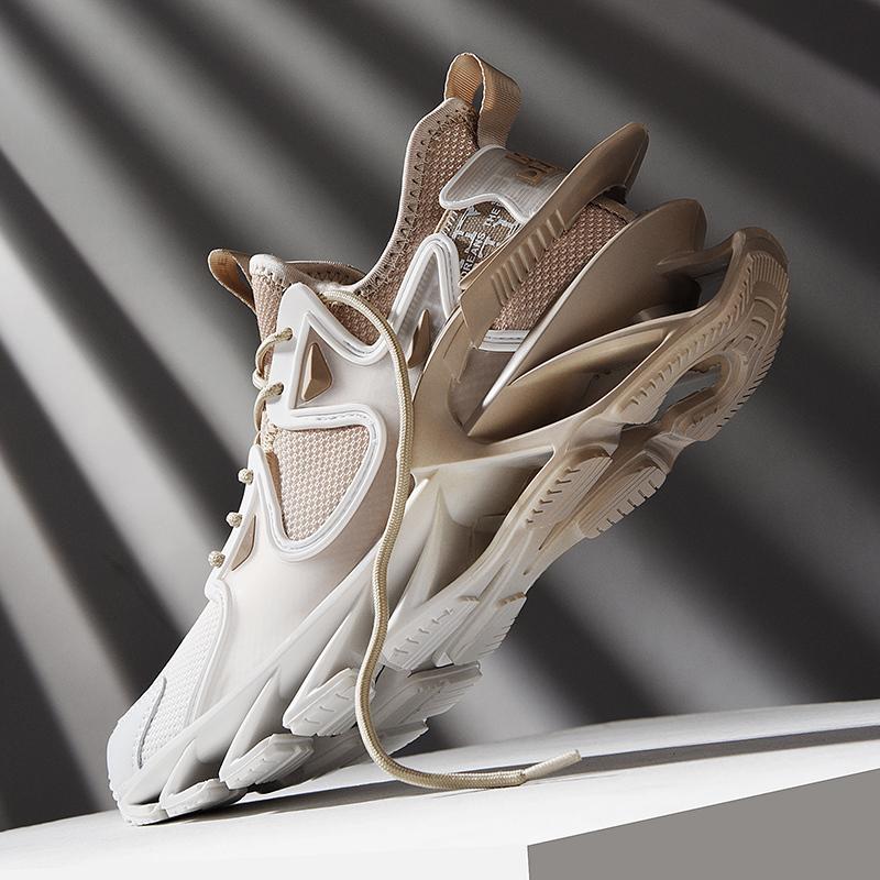 Baskets athlétiques pour hommes, chaussures de course respirantes à plateforme, baskets de marche Style de rue Punk