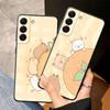 Cartoon Pufferfish Case for Samsung Galaxy Note 8 S10 20 Ultra S8 S9 9 10 Plus Black Soft Phone Cover
