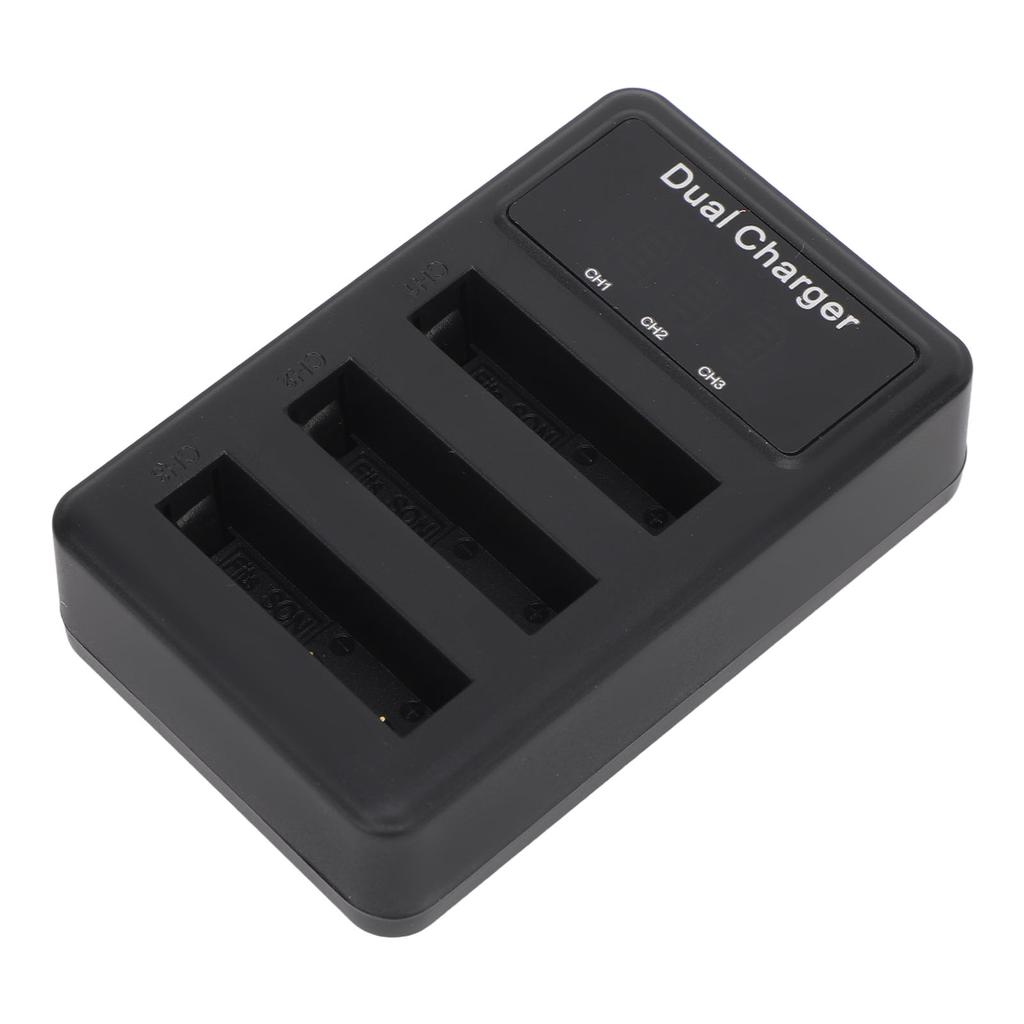 3er-Pack Akkuladegerät für NP BG1 Micro-USB Digitalkamera-Akkuladegerät mit LCD-Leistungsanzeige für Reisen