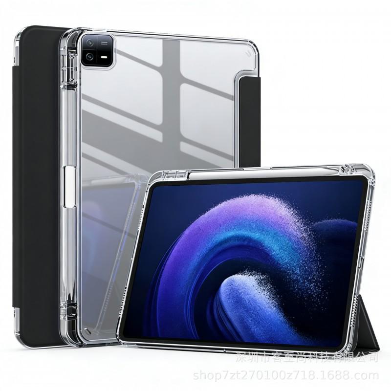 IPad Case Air 4/5 10.9 Inch 10.2/10.5 3-Fold Clear Acrylic Cover With Stand Anti-Scratch Shockproof