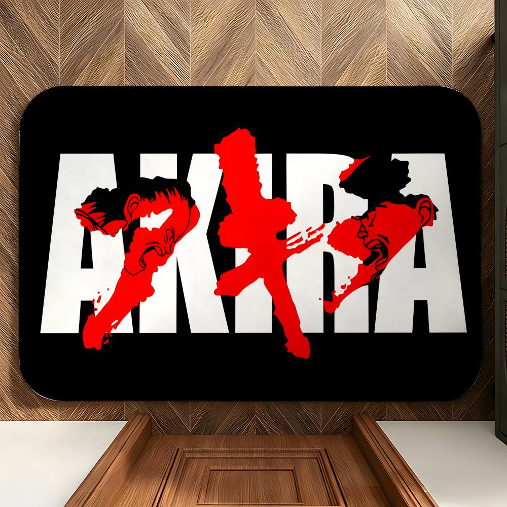 Movie A-AKIRA Floor Mat Soft Flannel Entrance Door Mat Non Slip Absorbent Bathroom Bedroom Floor Rug