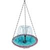Multifunctional Bird Feeders Bath Tray with Flower Shape for Outdoor Space Lawn Feeder Bright Flower