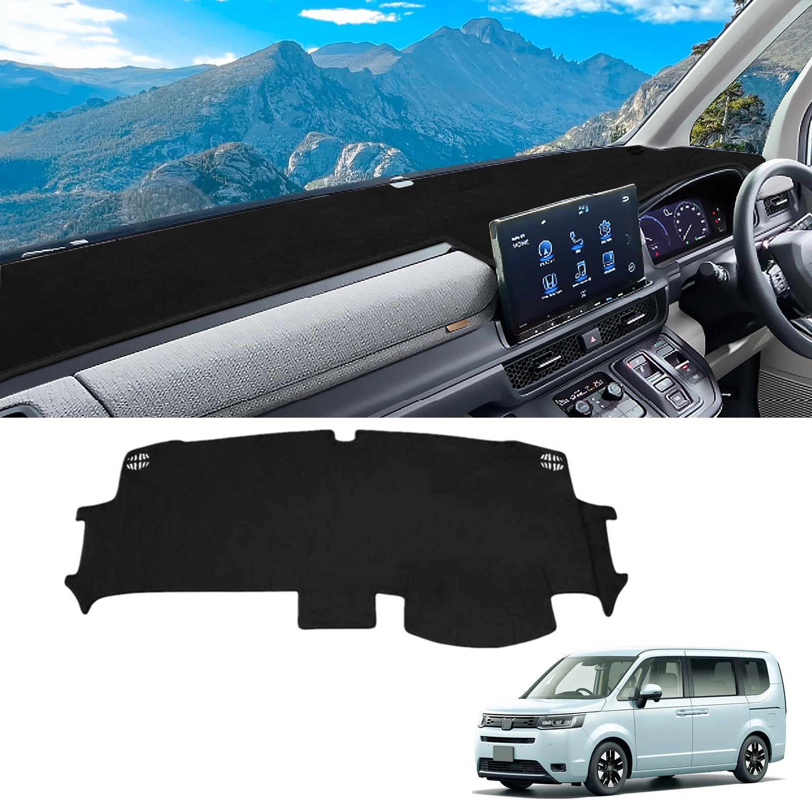 

Dashboard cover specifically designed for the new Stepwgn and Includes a dashboard interior dashboard protection and sun protection RP6, RP7, RP8.