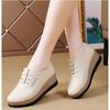 2026 Fashion Women's Genuine Leather Thick Bottom Shoes Autumn Casual Platform Wedge Shoes Women Height Increase 5CM Loafers