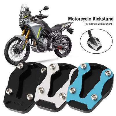 Pour CFMOTO 450MT MT450 CF 450 MT 2024 2025 Motos Plaque Latérale Pad Pad Béquille Agrandisseur Accessoires Support Extension Fo V5I8