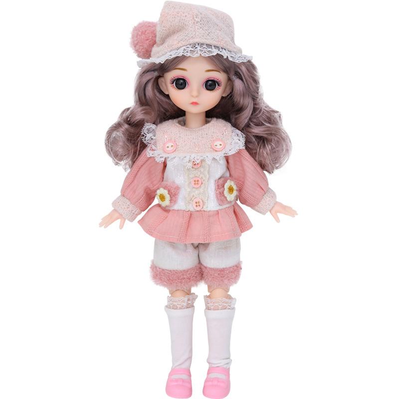 Nou 30cm 1/6 BJD Fetiță Rochie drăguță 15 Papusa detașabilă Prințesă Frumusețe Machiaj Papusa Rochie de modă Jucărie Cadou Fată