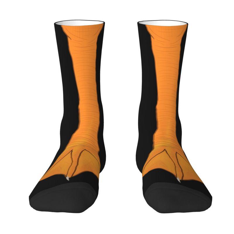 Anpassade Herrstrumpor med Kycklingben Unisex Roliga 3D-tryckta Tecknade Djurklänningsstrumpor