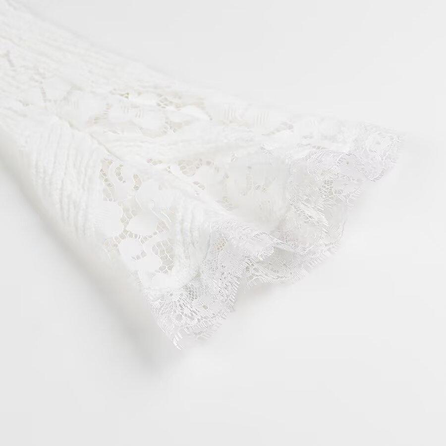 2024 Winter Collection: Women's European & American Style One-Shoulder Lace Dress