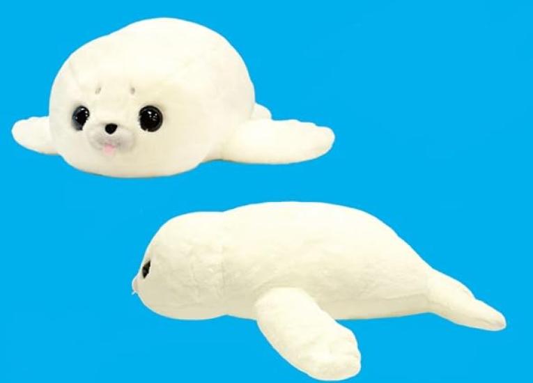 

Amuse Fluffy Seal Baby Big Plush Toy, 54cm Long, 703421