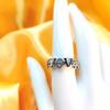 Four-leaf Clover Ring Opening Adjustable Zirconia Hollow Letters Fashion Women's Ring