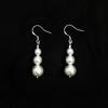 [925silver] DROP PEARL EARRING (2color)