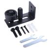 Black Finish Barn Door Floor Guide Carbon Steel Sliding Door Hardware Stay Roller  American Style