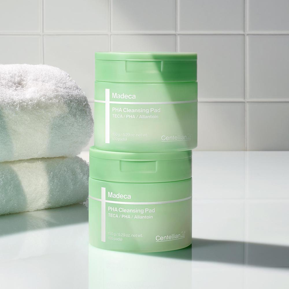 CENTELLIAN24 Madeca PHA Daily Cleansing Pads - 60 Sheets (2-Pack)