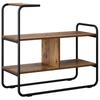 Console Table Rustic Wood Look 80 X 35 X 75 Cm Engineered Wood