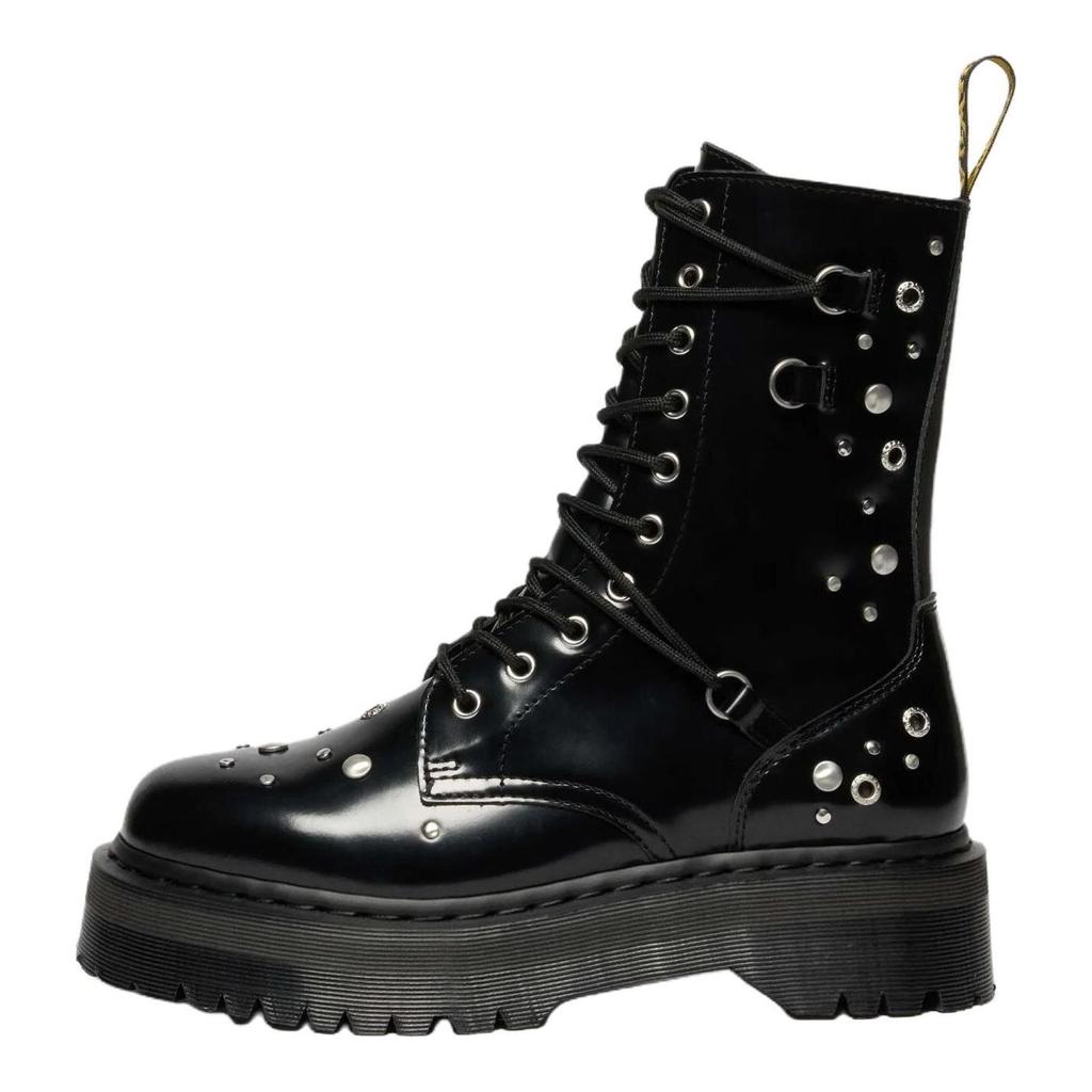 Dr. Martens Jadon Series Hi Leather Versatile Comfortable Boots 5cm Unisex boots Black 42094001