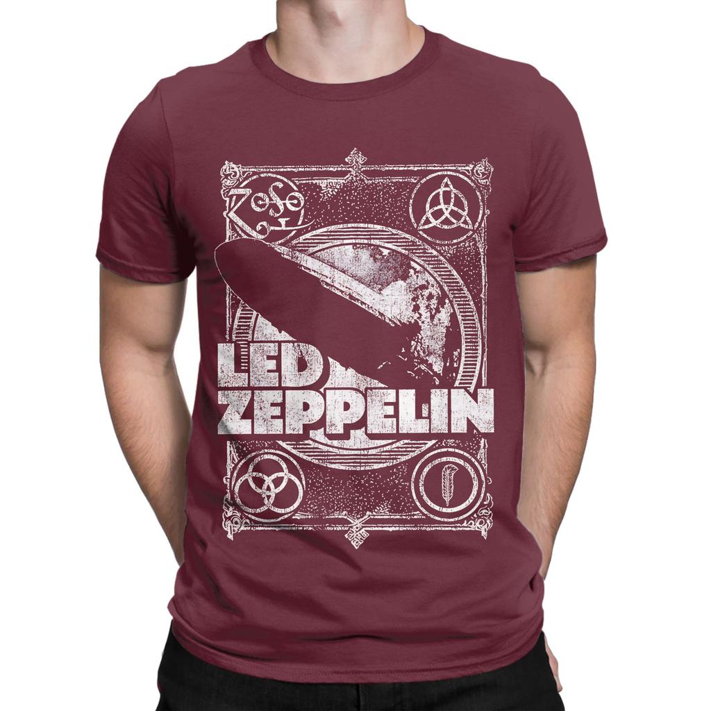 The Rock Show Zeppelin Zepelin Funny Graphic 100 Cotton Tshirt Leds Band Zzepelins Tops Tees For Unisex