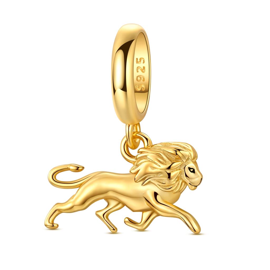 Original 925 Silver Guld Berlocker Pärlor DIY Armband Elefant Hund Hjärta Hänge Smycken För Kvinnor Gåvor