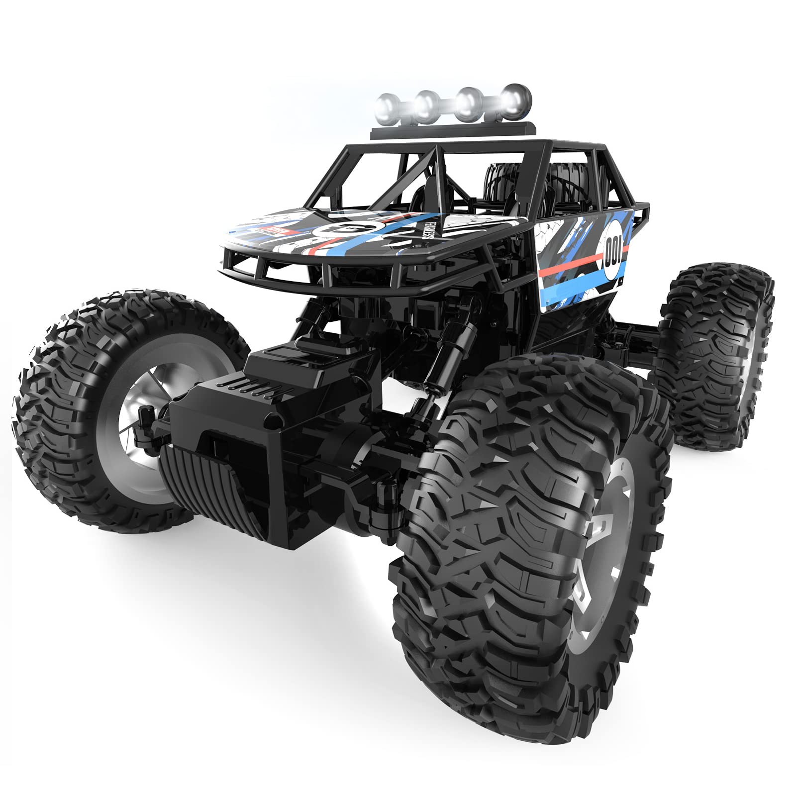 

DEERC 116 Scale Off-Road 4WD RC Car for Kids, 90-Minute Operation Time, Remote Control Car Toy, Christmas Gift for Boys, Elementary and Middle School